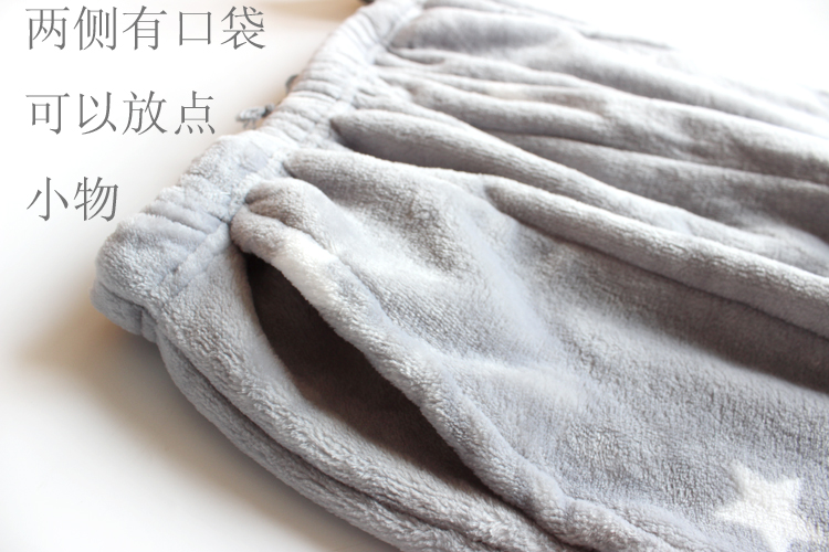 Mùa đông không thể tách rời quần ~ mùa thu và mùa đông Các cặp vợ chồng flannel nhà quần dày ấm ngủ quần ấm quần tất nam