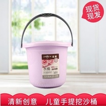 Fashionable multi-purpose bathroom simple cleaning summer office plastic bucket household portable with cover