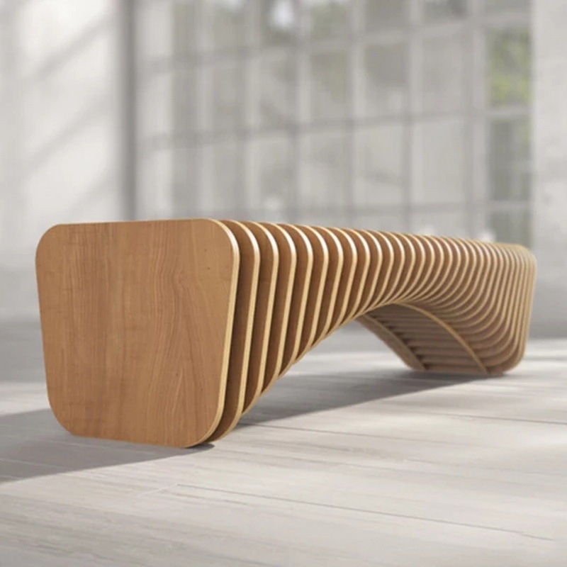 Nordic solid wood bench clothing store rest stool shoe change stool simple log bench home creative leisure modern