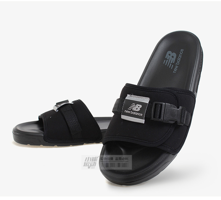 Xiao Cui thể thao mới cân bằng duy nhất khóa vài mô hình bãi biển màu đen dép và dép SD2152BK dép bánh mì nữ