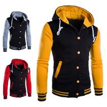 Mens Jacket Boy Baseball Jacket Fashion Streetwar Slim