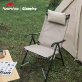 Naturehike Складной стул из алюминиевого сплава, портативный регулируемый стул в стиле кемпинга, спинка, обеденный перерыв, шезлонг