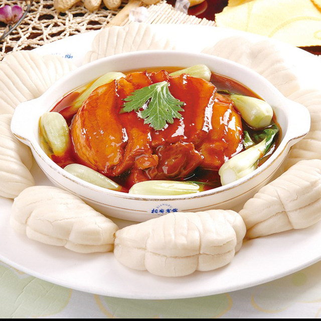 An Ding Lotus Leaf Bread 500g*4 Bags Lotus Leaf Cake with Filling Lotus Leaf Bun Meat-Filled Bun Lotus Leaf Meat-Filled Bread Snack