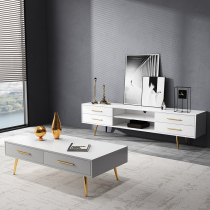 Nordic coffee table TV cabinet combination set modern simple multifunctional light luxury style living room small apartment furniture