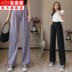 . 2020 Spring / Summer quần mới rộng chân lưng cao thẳng loose-fitting quần lỏng hiển thị một bộ đồ tung mỏng 