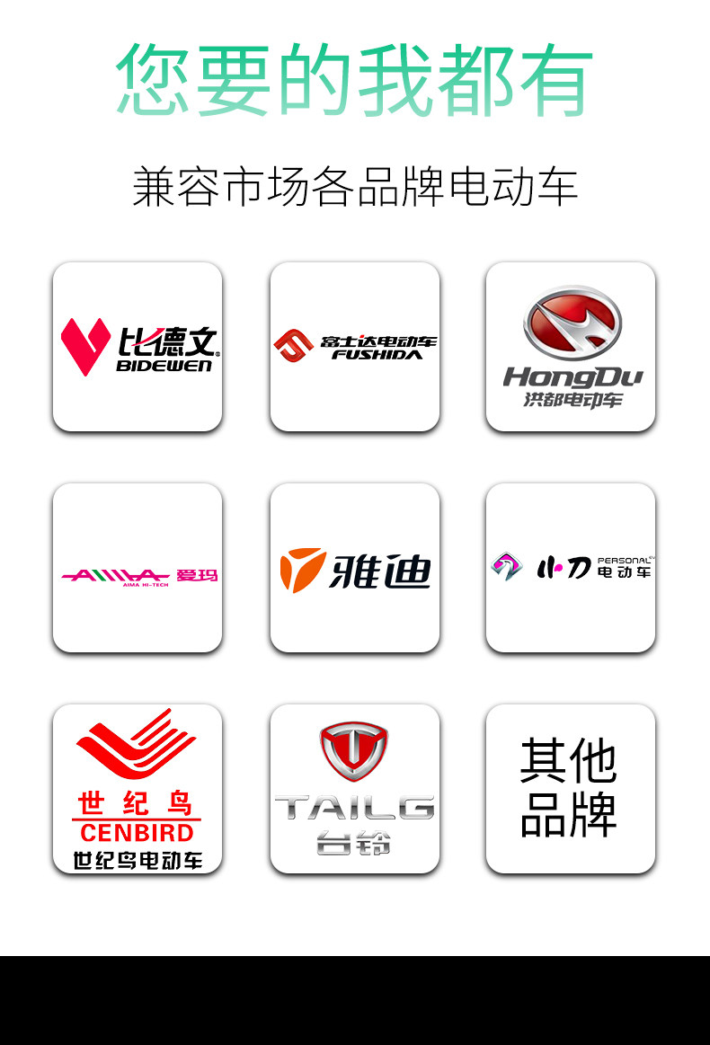自动断电智能脉冲 电动车电瓶充电器 爱玛雅迪通用 图3