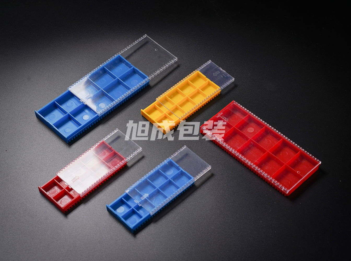 CNC blade box 10 pieces 2 pieces hard plastic packaging box compartment box parts box
