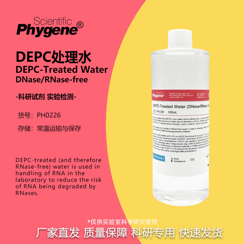 DEPC处理水 无酶无菌水 DNase/RNase-free [PH0226 PHYGENE]