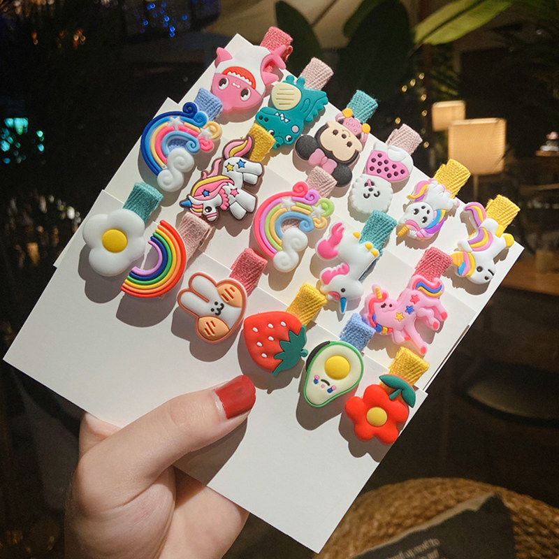 2020 new baby boy hair clip headgear for not hurting hair cute baby princess cartoon hairpin clip Korean version wave