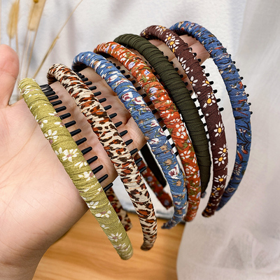 儿童发箍公主可爱花朵发捆宝宝不伤发头饰韩国小女孩防滑带齿头箍