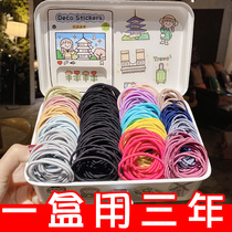 Korea basic hair rope contracted and thick durable head rope girl color hair circle high elastic rubber band tie hair act the role of