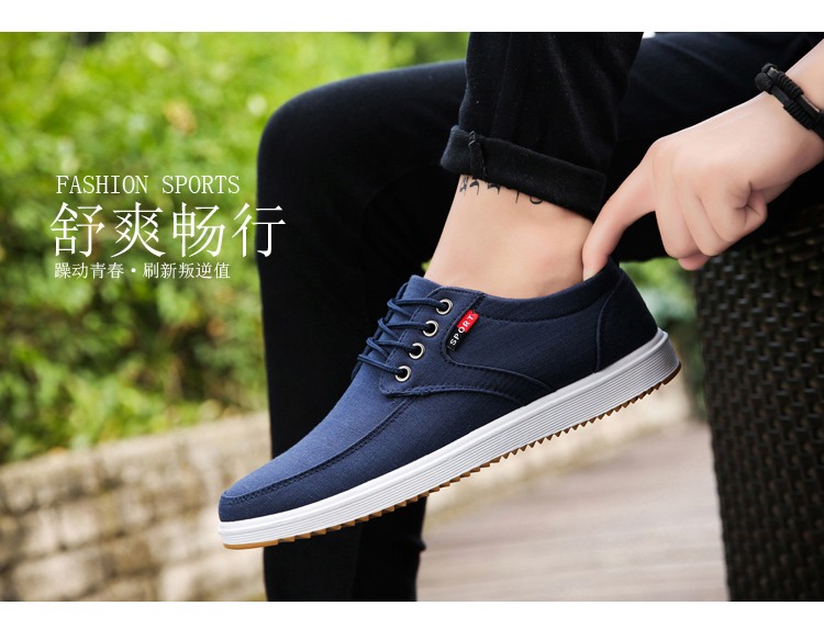 2018 mới tuổi Bắc Kinh giày vải làm việc giày nam giày thể thao giày của nam giới giày Hàn Quốc phiên bản của xu hướng của giày vải giản dị giầy thể thao nam