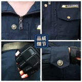 Хлопковый осенний износостойкий комбинезон, увеличенная толщина, защита от ожогов