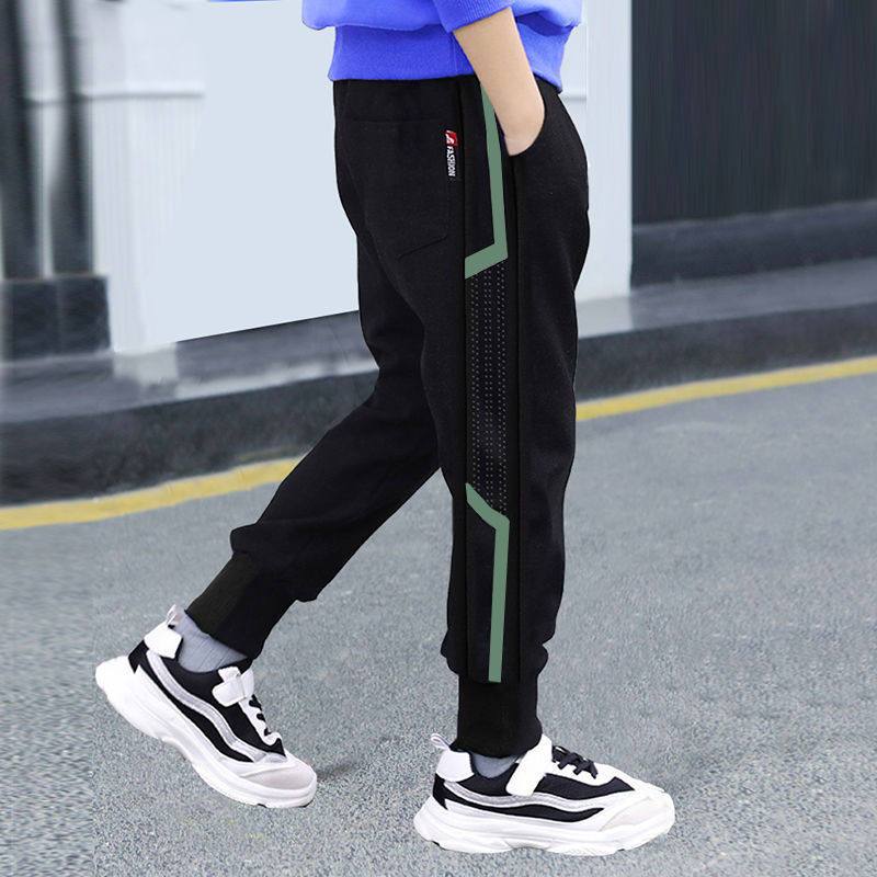 Boys' trousers spring and autumn trousers 2022 new Korean version loose medium and large children's autumn thin section casual sports pants tide