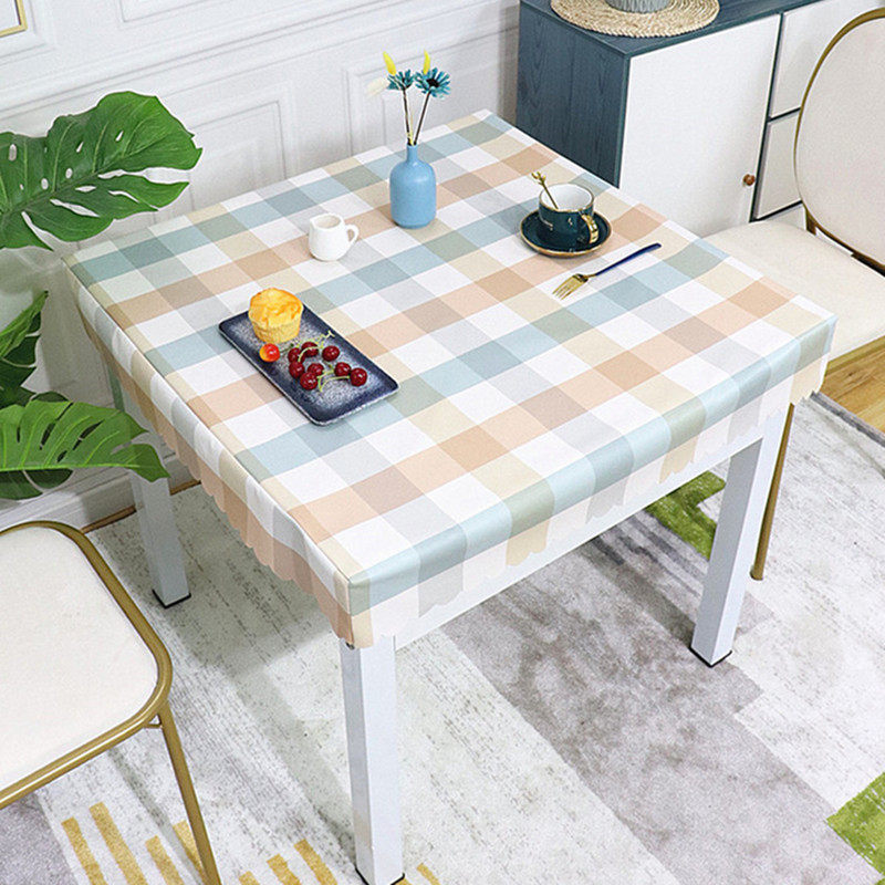 New waterproof oilproof leather cover PVC table top tablecloth roasting fire cover square table cover all-inclusive electric stove cover dust cover