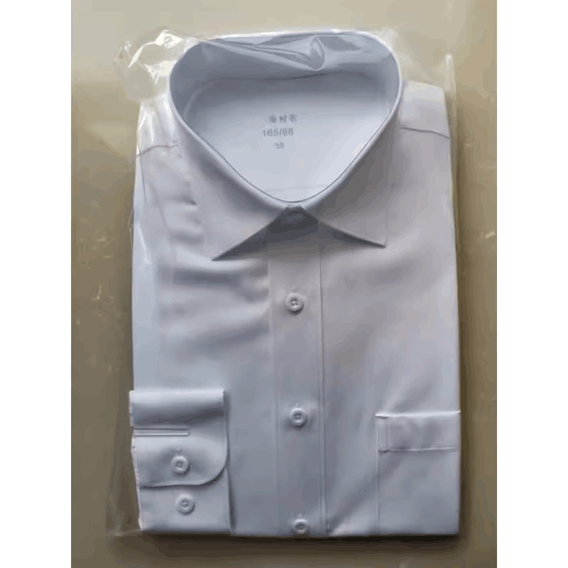 Authentic New White Shirt, White Long-Sleeved Undershirt, Business Casual White Shirt, Sea-White Undershirt, Formal Wear Base Layer