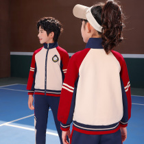 Primary school uniforms Spring and Summer new sports style three-piece children's group unified performance class uniform kindergarten garden uniform