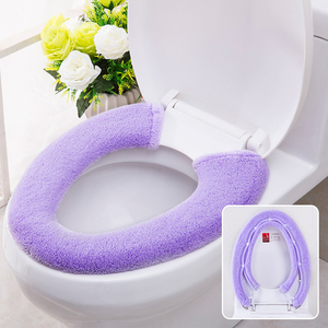 加厚马桶坐垫方形U型四季通用马桶垫纽扣款