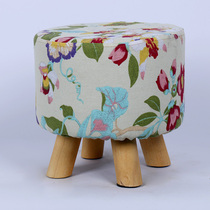 Low stool Solid wood stool Small soft stool Bench Sofa stool Shoe stool Fabric stool Small stool