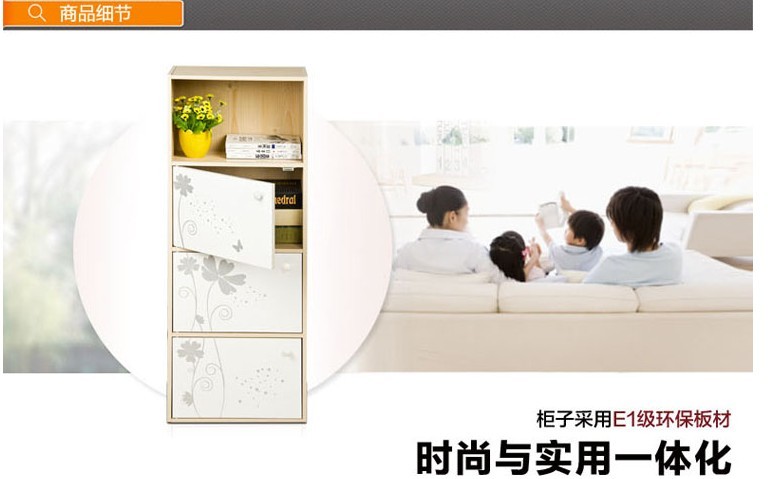 Dễ dàng kết hợp với cửa tủ sách bàn văn phòng tủ sách tủ tối giản hiện đại tủ lưu trữ tủ tủ nhỏ - Buồng tủ kê đầu giường