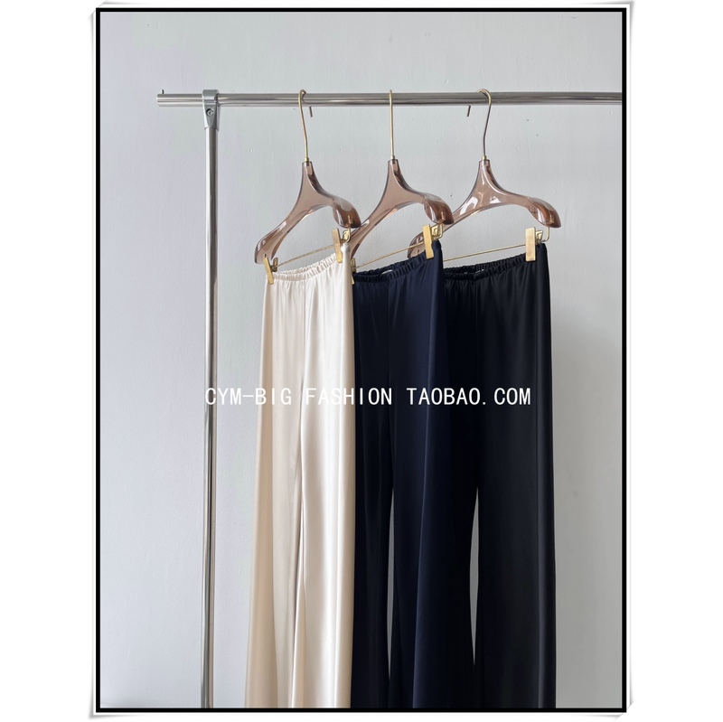 Big Fashion New Style the Cool Beauty Imported Heavy Acetate Cool and Comfortable Casual Pants