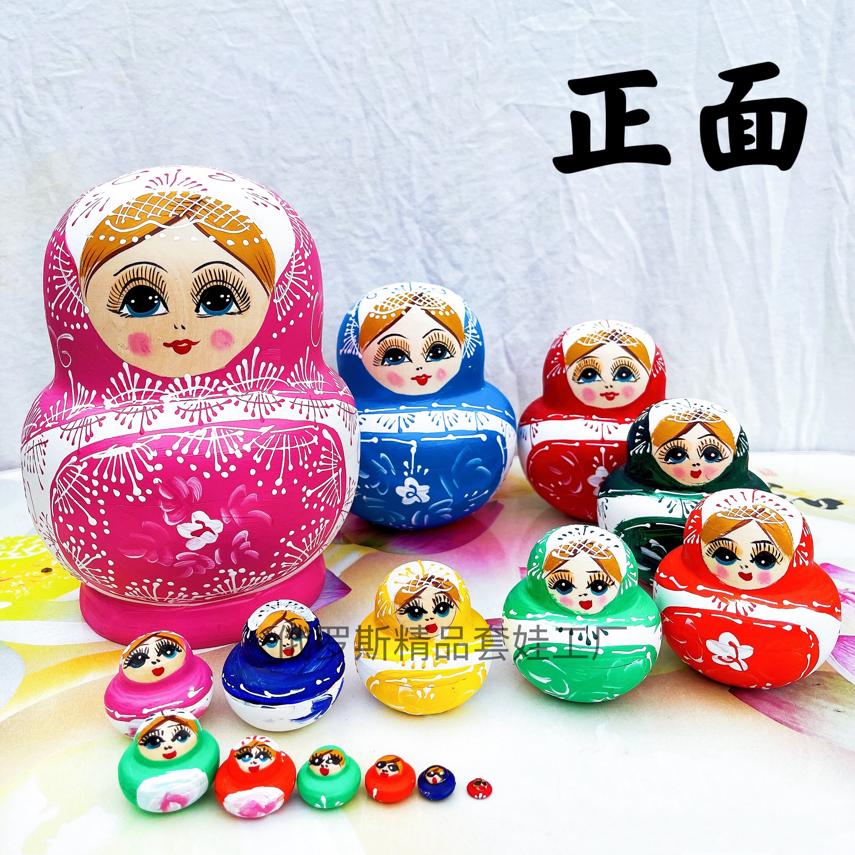 Popular Toys Educational Children's Birthday Gift Craft Gift Decoration Hand-painted Russian Characteristic Imported Matryoshka Doll 15 Layers - Taobao