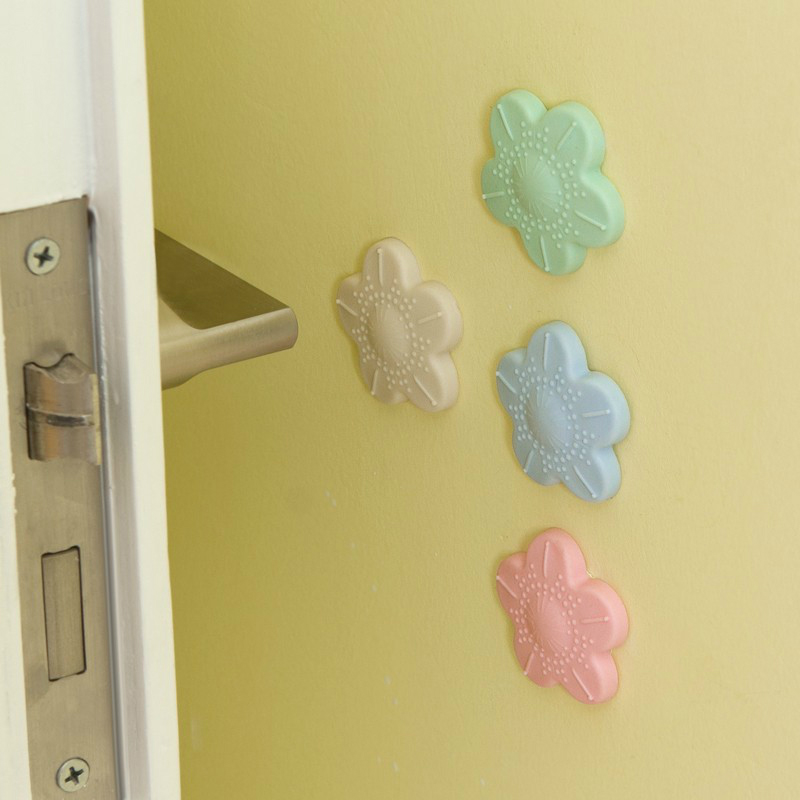 Door rear door handle Anti-crash cushion Silicone Fridge Door Lock Door Lock Kowtow Wall Protective Sleeve Household Suction Cup Silent Thickening