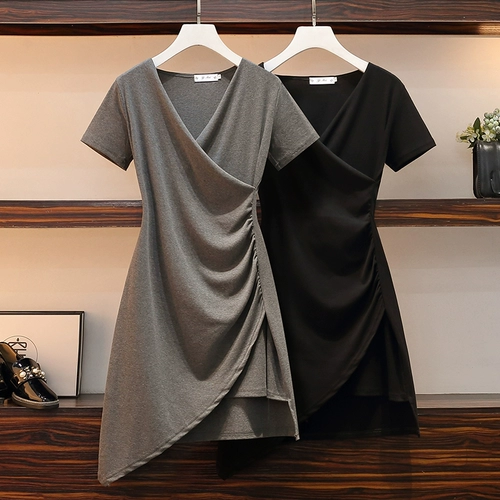 Приталенный корсет, дизайнерское платье, летняя юбка, коллекция 2023, французский стиль, V-образный вырез, тренд сезона