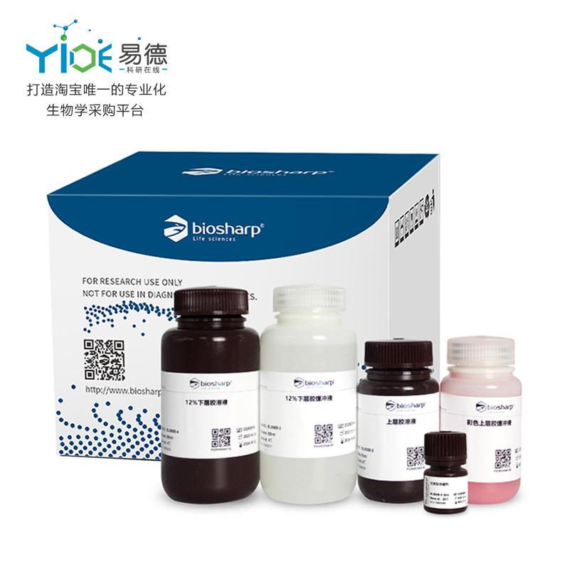Biosharp/白鲨  12% PAGE彩色凝胶快速制备试剂盒  BL566B   盒