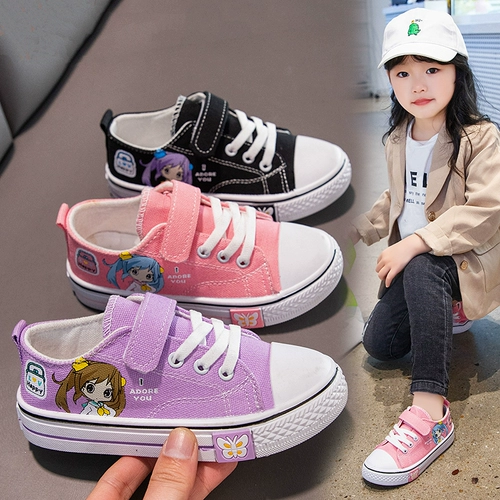 Модные тканевые весенние универсальные кроссовки, детская спортивная обувь, мягкая подошва