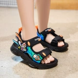 Летние сандалии для мальчиков, нескользящая детская модная универсальная пляжная обувь, мягкая подошва