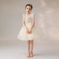 Без рукавов, короткий, цвета шампанского