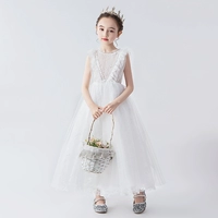 Без рукавов, белый, длинный