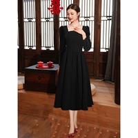 Черный длинное рукав средней длины FMS2032