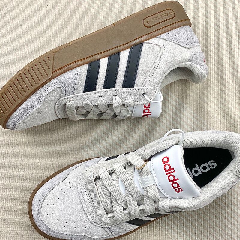 Adidas Sneakers, American High-Style Casual Retro Fashion Versatile Student Couple Low-Top Unisex Gray Jp8232