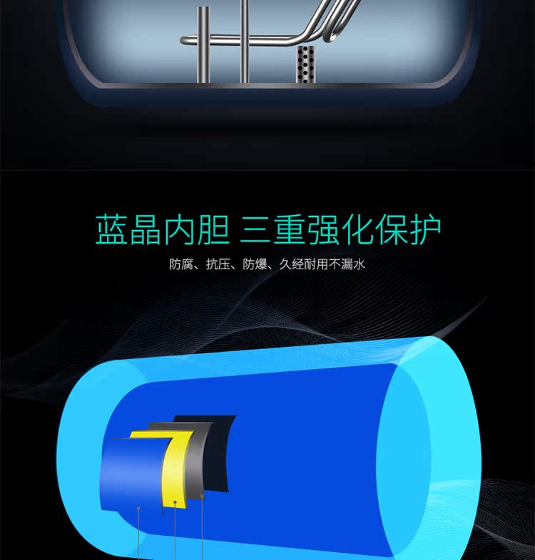 binh nuoc nong Máy nước nóng Điện gia dụng nước nóng lưu trữ tốc độ chuyển đổi nhiệt độ tắm vòi sen 40 lít 50L60L80L100 lít - Máy đun nước máy tắm nóng lạnh panasonic
