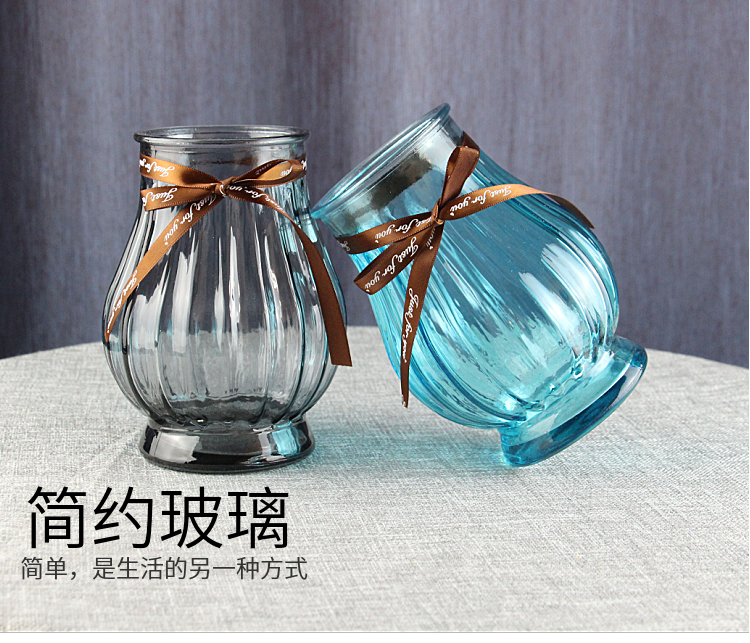 Tối giản hiện đại Châu Âu tay lily hoa hồng phong phú tre phòng khách cắm hoa thủy tinh hoa khô trang trí bình hoa - Vase / Bồn hoa & Kệ chậu sứ trồng cây cỡ lớn