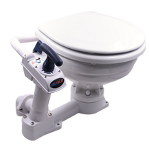 SEAFLO Yacht Toilet RV Sailing Boat Speedboat Self-priming Toilet Marine Accessories Car Ceramic Toilet 12V24V