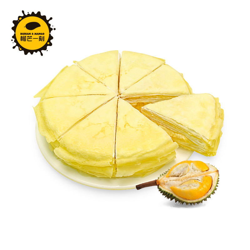 含500g净榴莲果肉 榴芒一刻 新鲜榴莲千层 生日蛋糕 8寸约945g 天猫优惠券折后¥148顺丰包邮(¥168-20)另有榴芒双拼同价 含500g净榴莲果肉 榴芒一刻 新鲜榴莲千层 生日蛋糕 8寸约945g 天猫优惠券折后¥148顺丰包邮(¥168-20)另有榴芒双拼同价