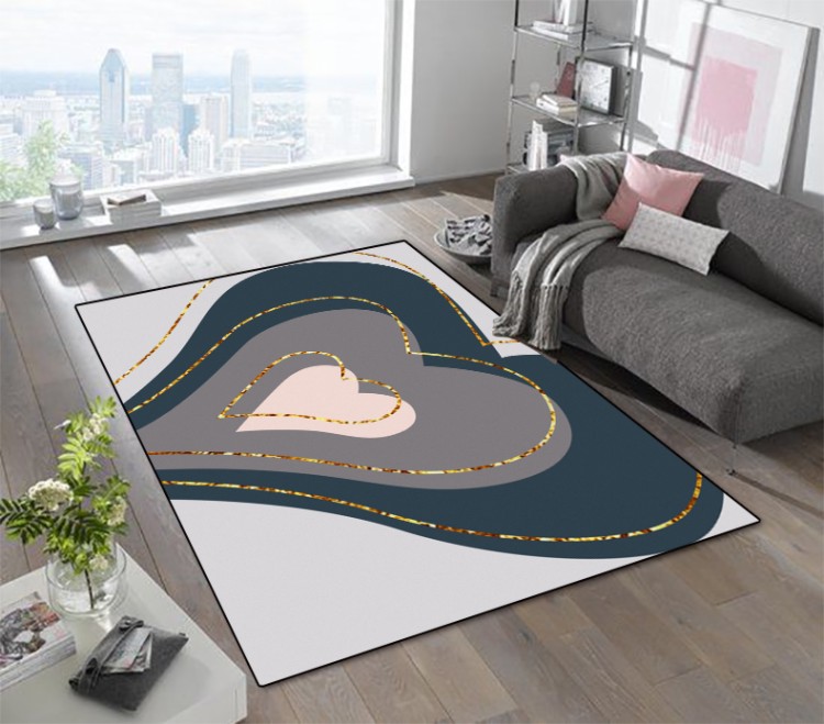 Đơn giản Bắc Âu ins hồng cô gái trái tim phòng khách sofa thảm phòng ngủ phòng cà phê bàn ​​mat đầu giường chăn hiện đại - Thảm thảm trải sàn phòng ngủ