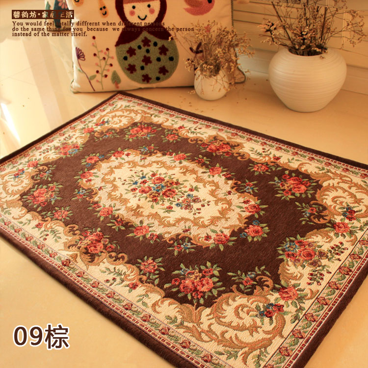 [Multi-kích thước] Châu Âu mục vụ Dorni Jacquard thảm non-slip thấm mat thảm cửa thảm nhà hiên mat