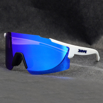 Fashion colorful cycling glasses road goggles Revo blue film running sport KE9407 sunglasses