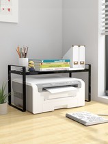 Small printing function office desk bookshelf storage rack desktop metal copier storage rack many