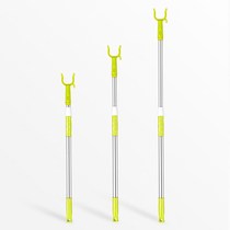 Sunburn clothes rod clothes cool with hanger clothes fork brace extension hanging steel pick up pole Home No fork clothes Rod Clog Sticks