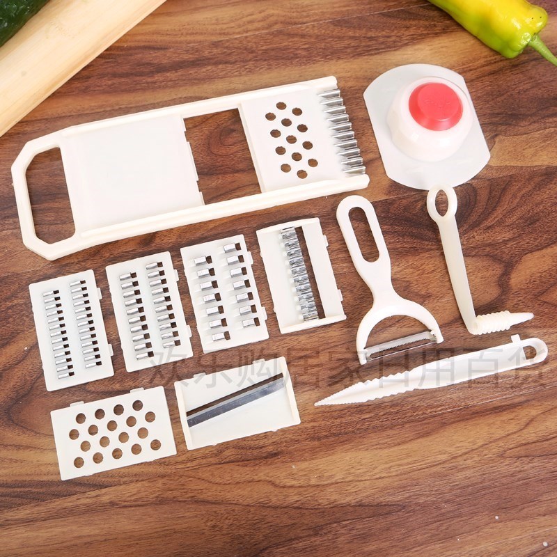 Kitchen multi-function vegetable scraper household wiping artifact peeling knife potato shreds peeling and cutting grater board scraping