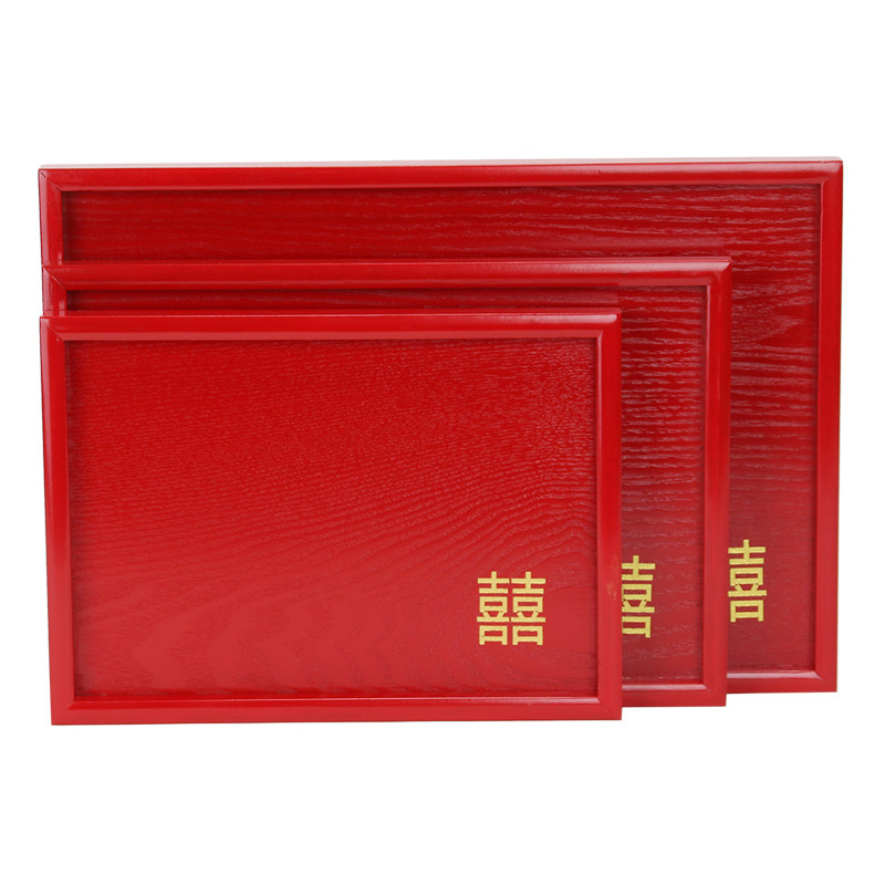 Wedding Supplies Newcomer Engagement Accompanied Wedding Celebration Fruit Count Heart Tray Bride to Tea Square Acrylic Tray-Taobao