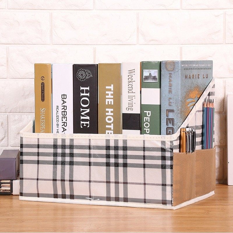 Bookbox dormitory artifact foldable storage box student high school classroom loaded books book desktop finishing box