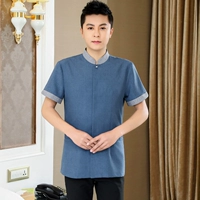 Синяя футболка, короткий рукав