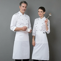 Белый черный топ + фартук