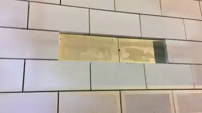 Lightweight brick for wall decoration White perforated brick wall tile 3 cm thickness fireproof lightweight wall decoration